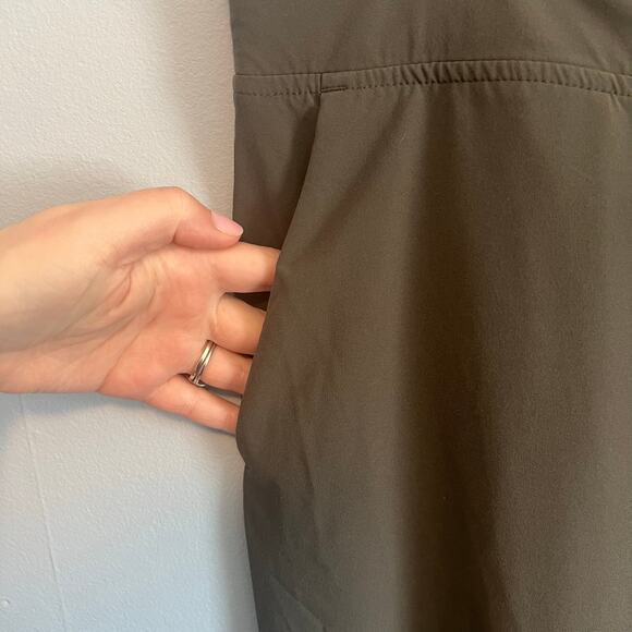 Athleta Brooklyn Mid Rise Ankle Pants Moss Olive Green - Picture 11 of 11